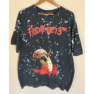 Friday The 13th Black Halloween T-shirt, XL